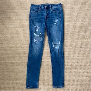 AE ripped skinny jeans
